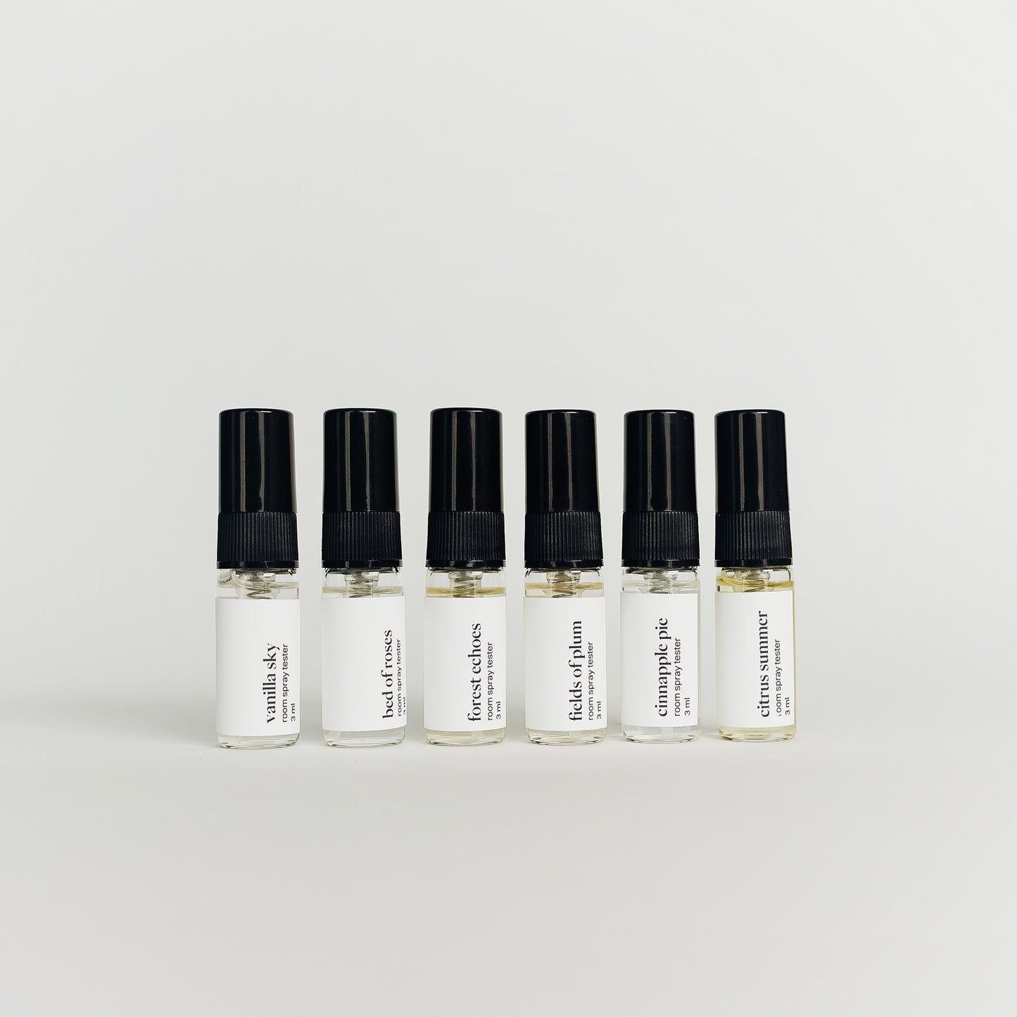 Discovery Set Vol. 1 - 6 mostre parfumuri de cameră Omahteka, spray 3ml: Citrus Summer, Cinnapple Pie, Fields of Plum, Vanilla Sky, Bed of Roses, Forest Echoes