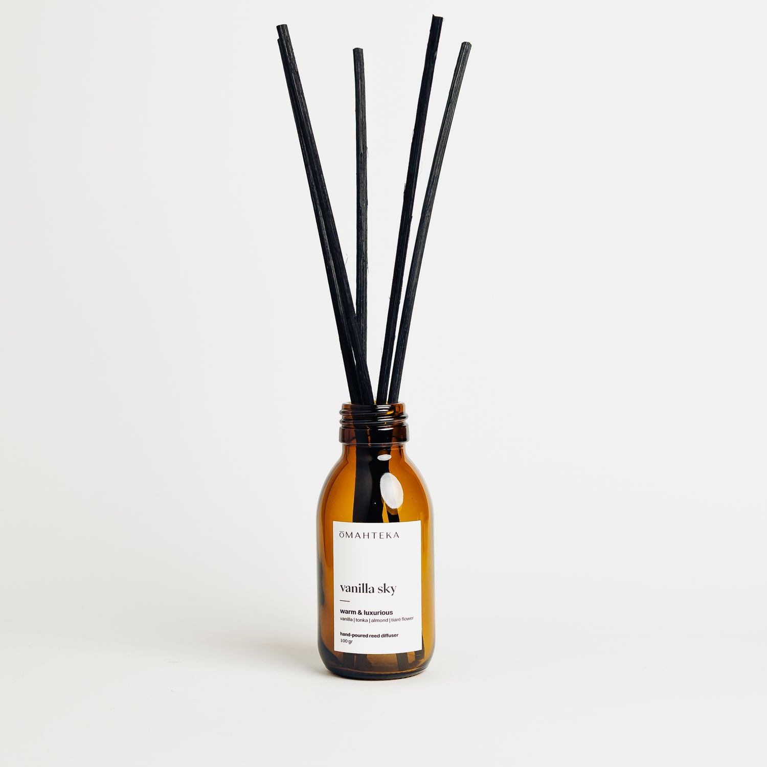Difuzor de cameră Vanilla Sky – parfum ambiental cu note dulci de vanilie, zahăr brun și boabe de tonka, perfect pentru un spațiu confortabil.